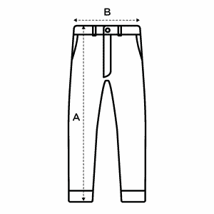 size guide, pants high waist, L'Usine Bleue