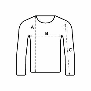Size Guide, crew cotton swaeter, L'Usine Bleue