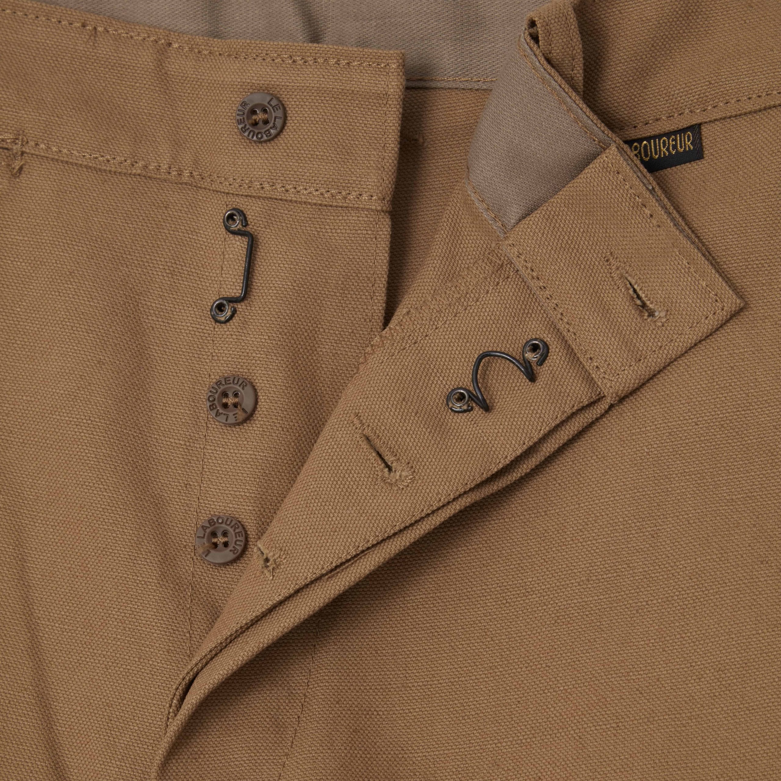 Cotton/Linen Craftsman Pants – Beige - Image 4