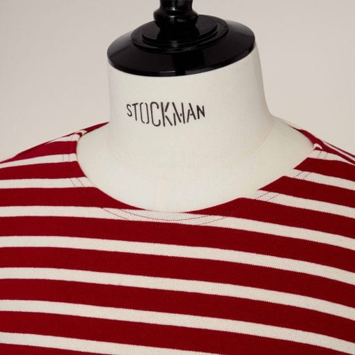 Meridien Cotton Sweater – Red/Sand