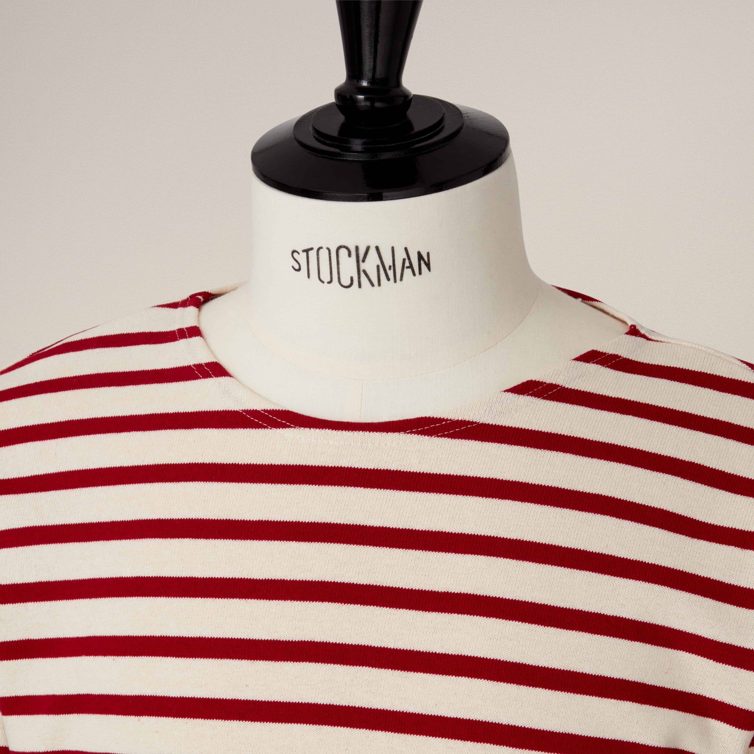 Meridien Cotton Sweater - Sand/Red - Image 2