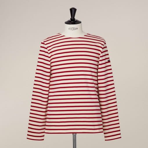 Meridien Cotton Sweater - Sand/Red