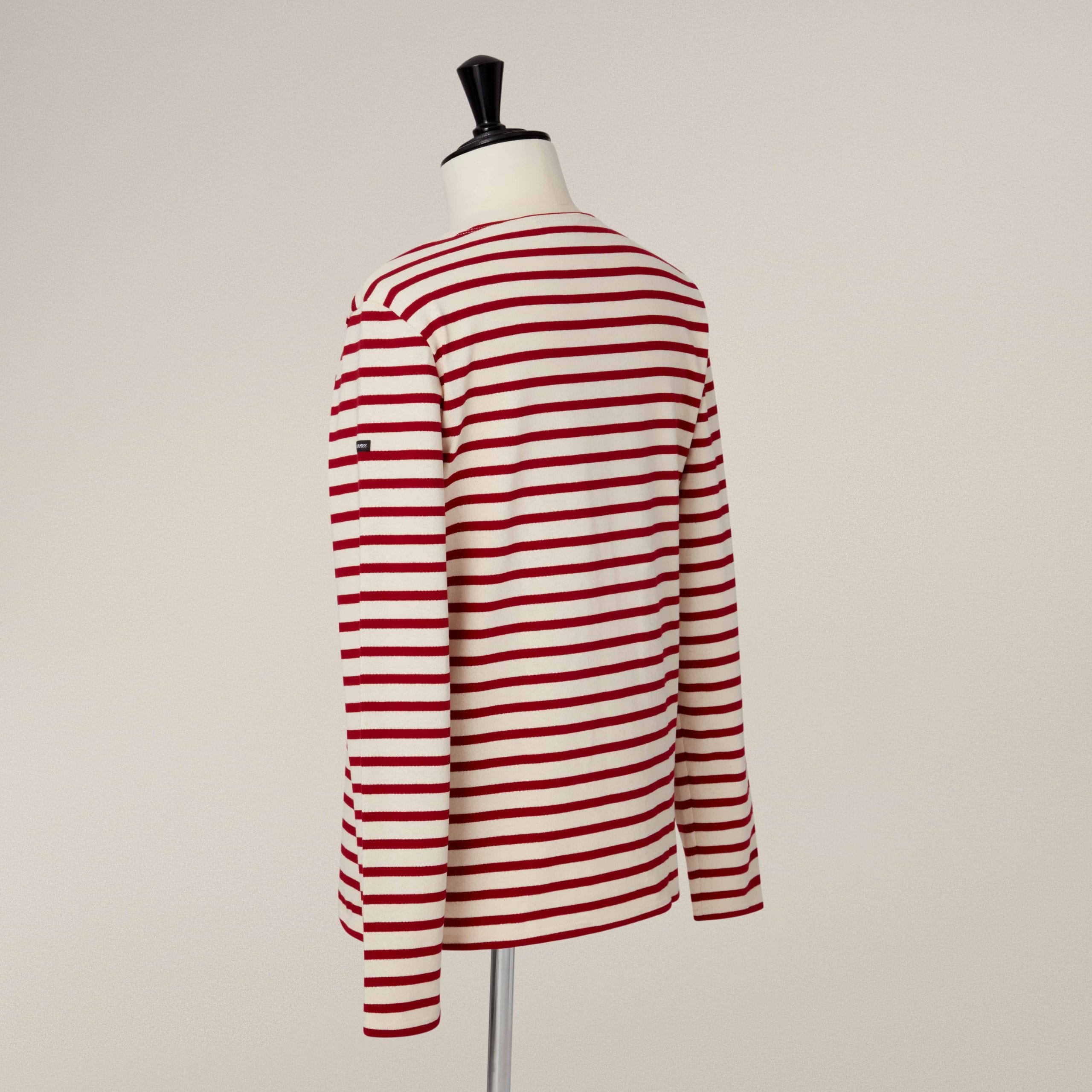 Meridien Cotton Sweater - Sand/Red - Image 3
