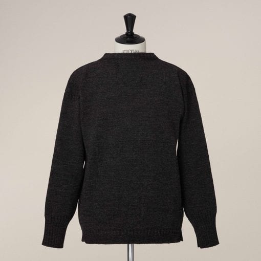 Guernsey Fisherman’s Wool Sweater - Charcoal