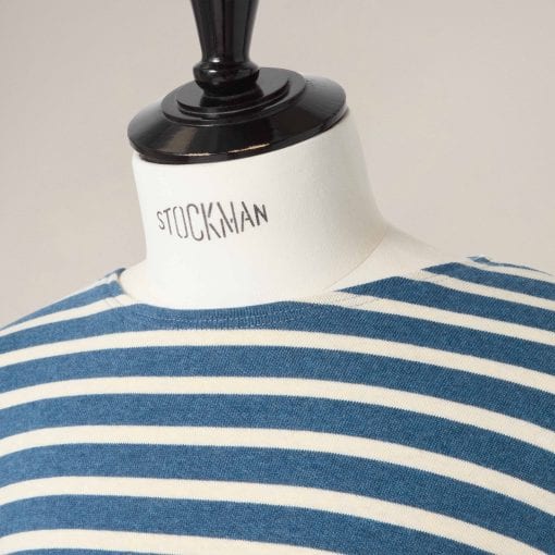 Meridien Cotton Sweater Indigo/Sand