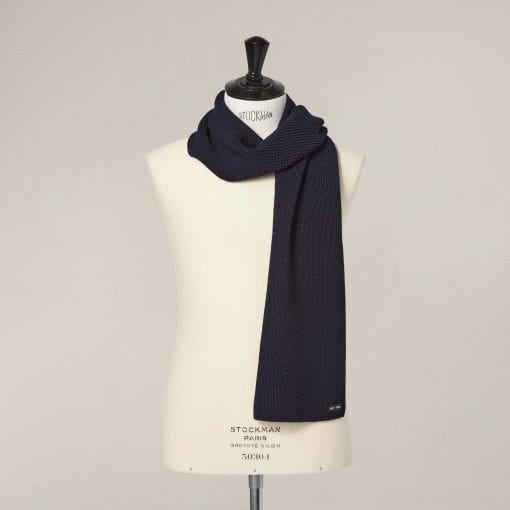 St James Scarf Purl-Knitted Merino Wool