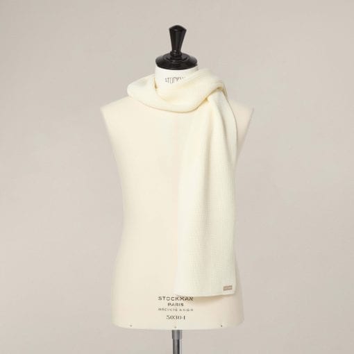 St James Scarf Purl-Knitted Merino Wool