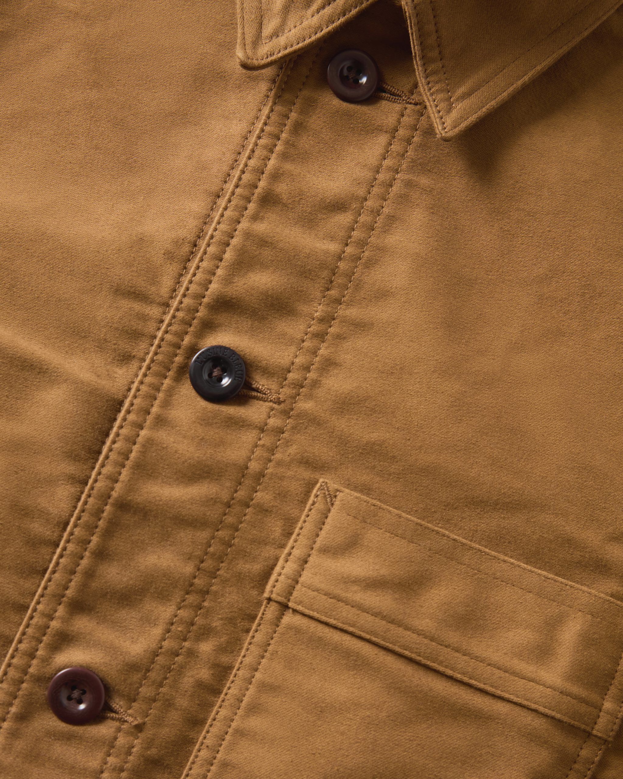 L’Usine Bleue Moleskin Work Jacket -  Brown - Image 2