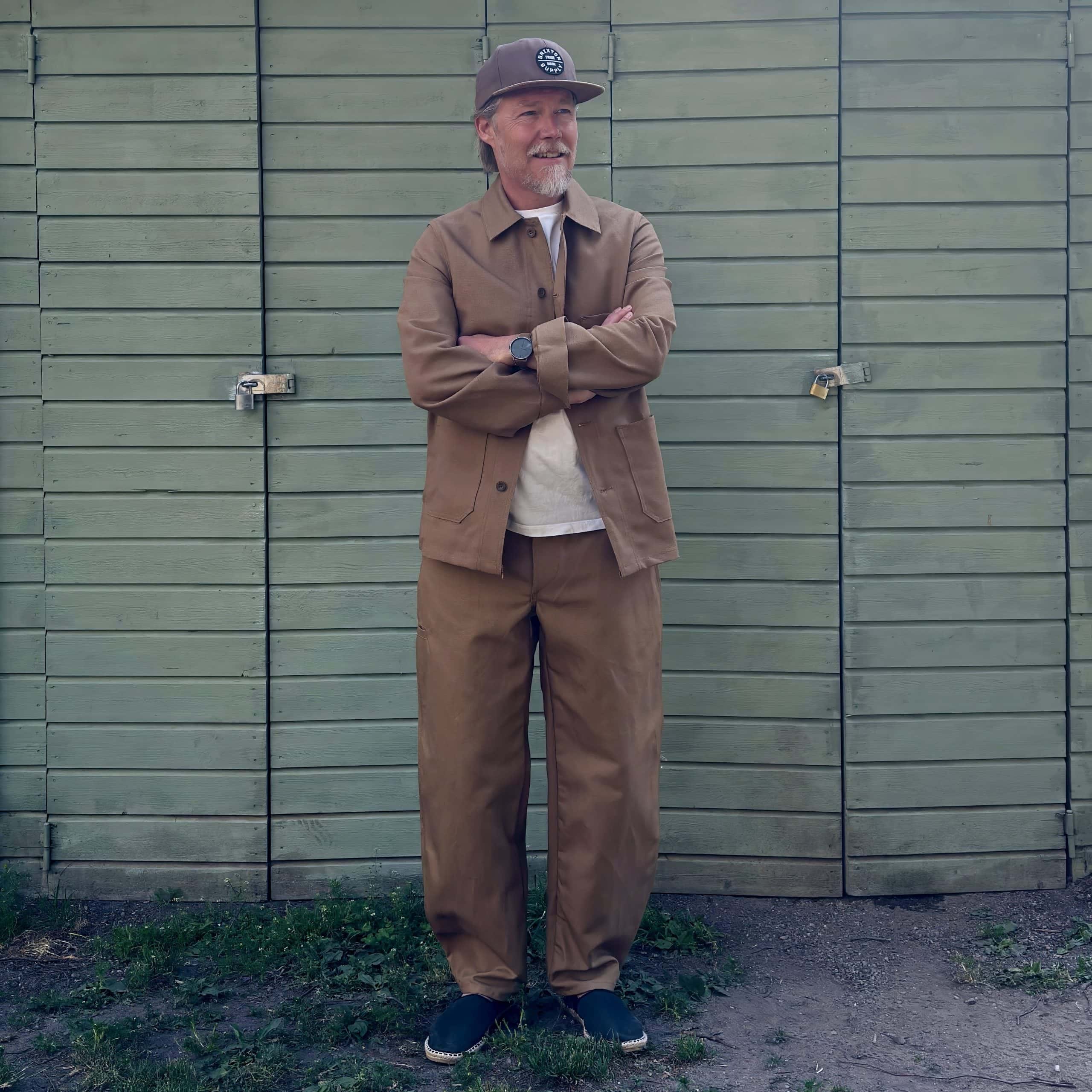 Cotton/Linen Craftsman Pants – Beige - Image 2