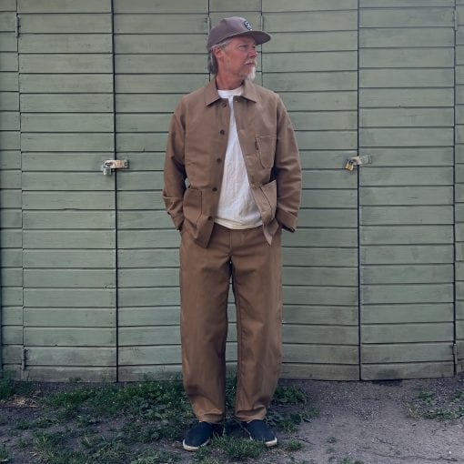 Le Laboureur Craftman Linen Jacket – Beige