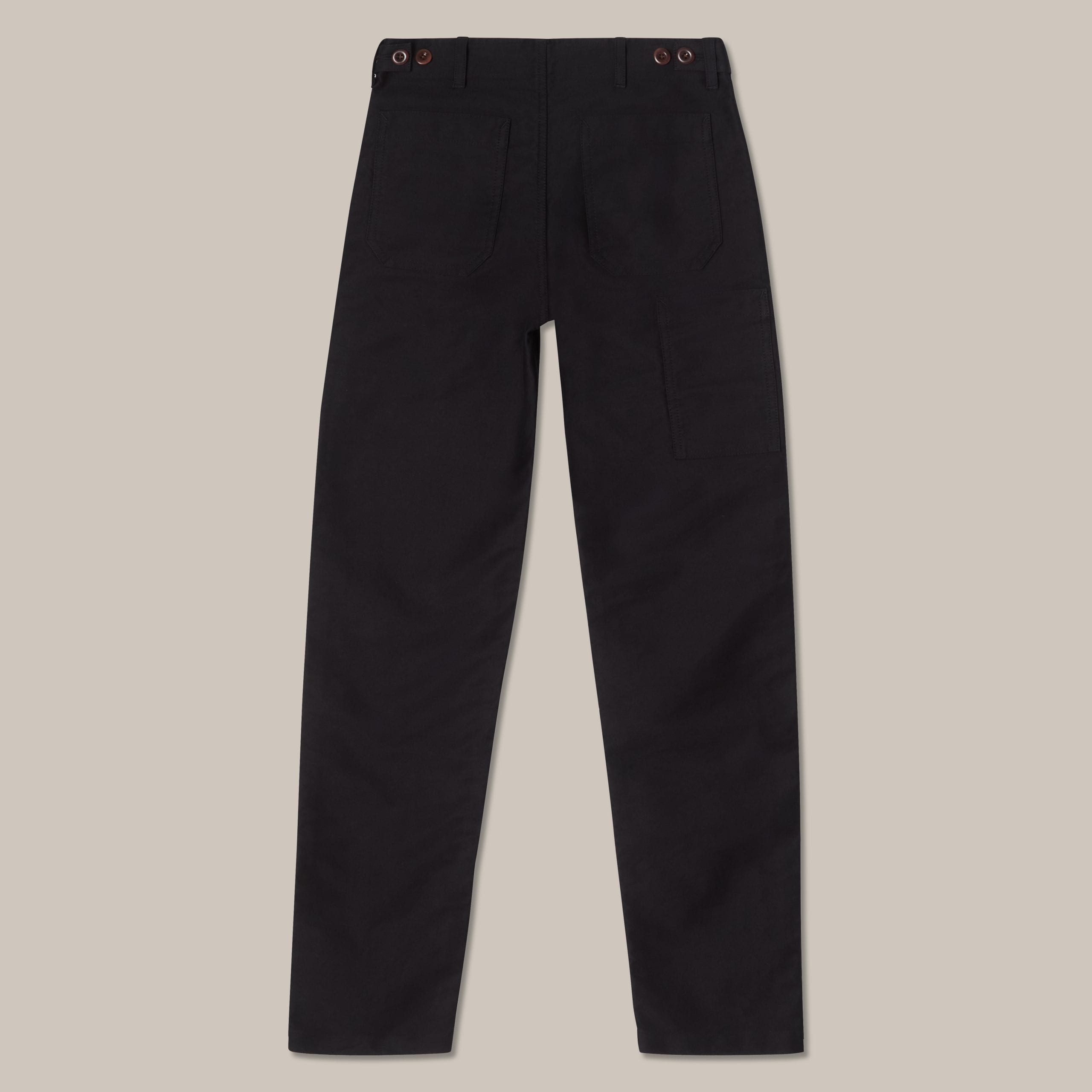 L’Usine Bleue Moleskin Work Pants - Black - Image 5