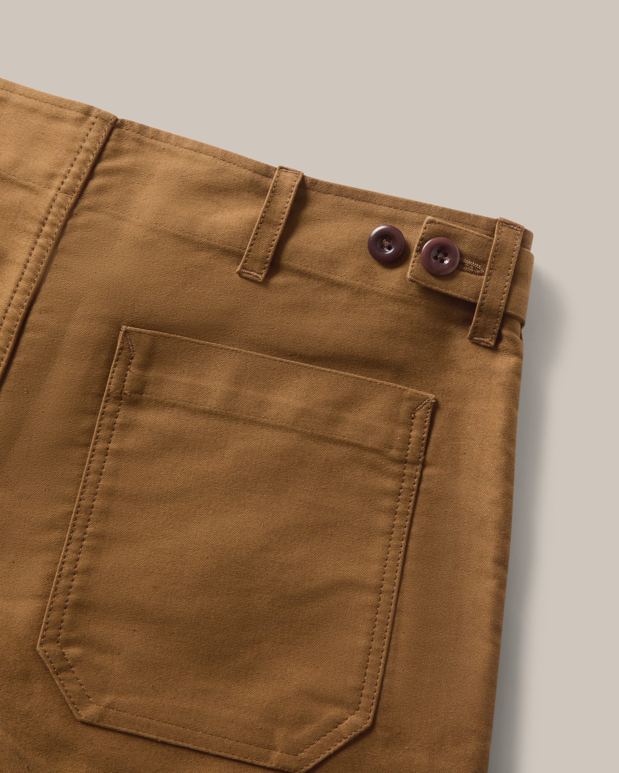 L’Usine Bleue Moleskin Work Pants - Brown - Image 4