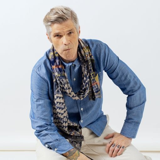 L’Usine Bleue scarf