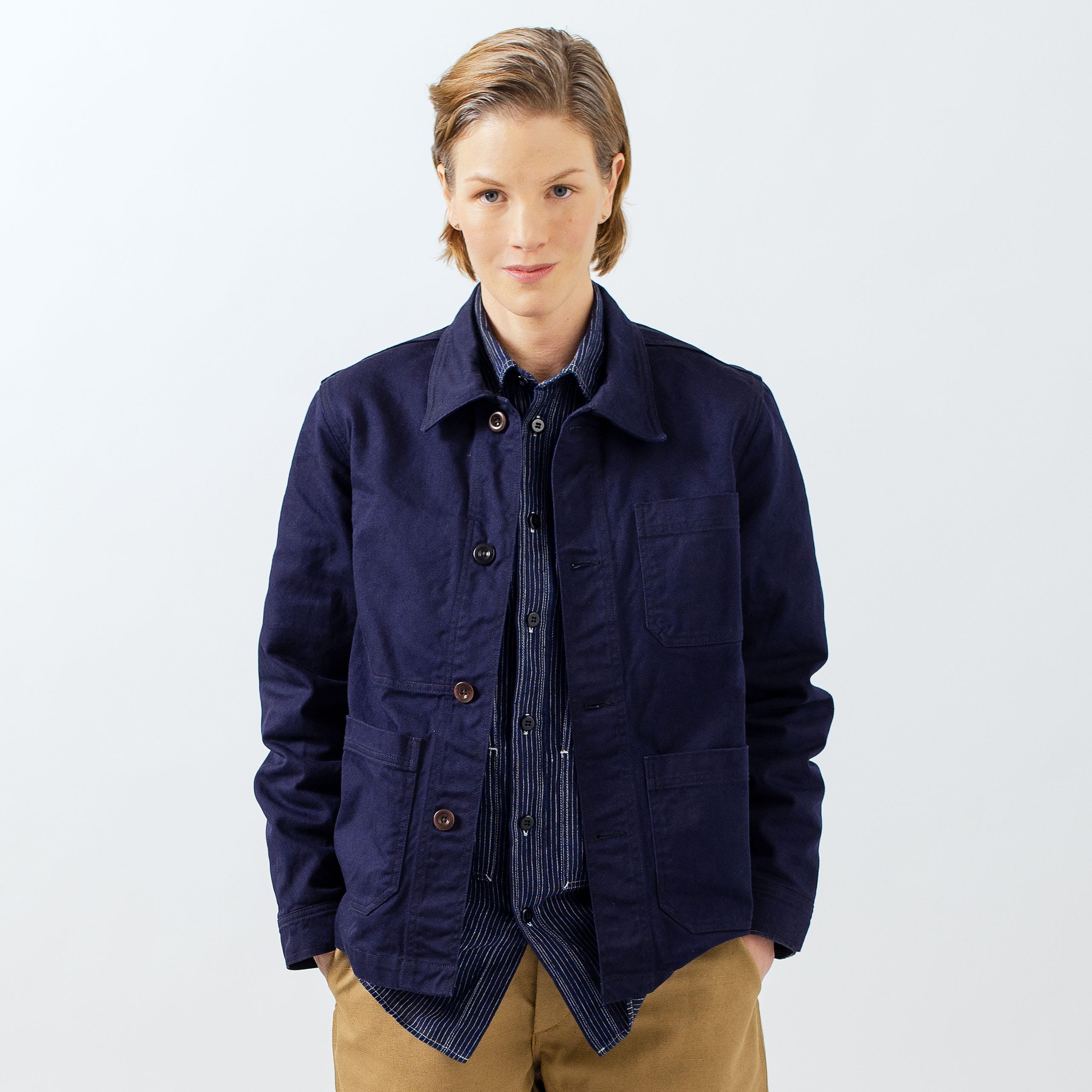L’Usine Bleue Coltin Work Jacket -Shorter Sleeves Version - Image 2