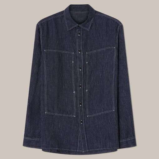 L’Usine Bleue Maquignon Linen Shirt