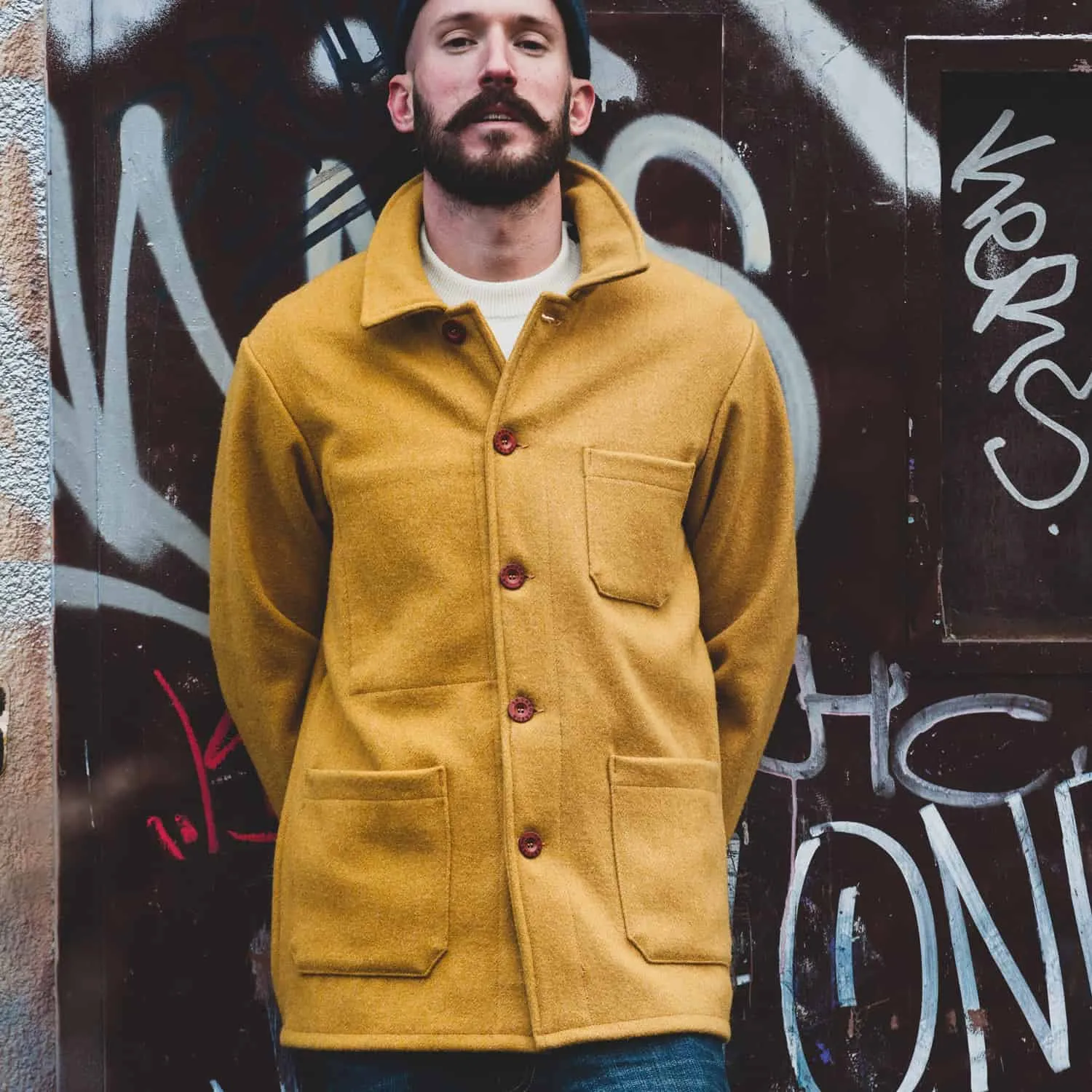 Le Laboureur Woolen Jacket SAFRON - Image 4