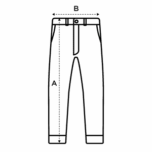 size guide, pants high waist, L'Usine Bleue