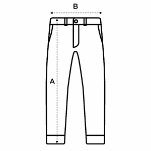 size guide, pants normal waist, L'Usine Bleue