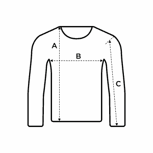 Size Guide, crew cotton swaeter, L'Usine Bleue