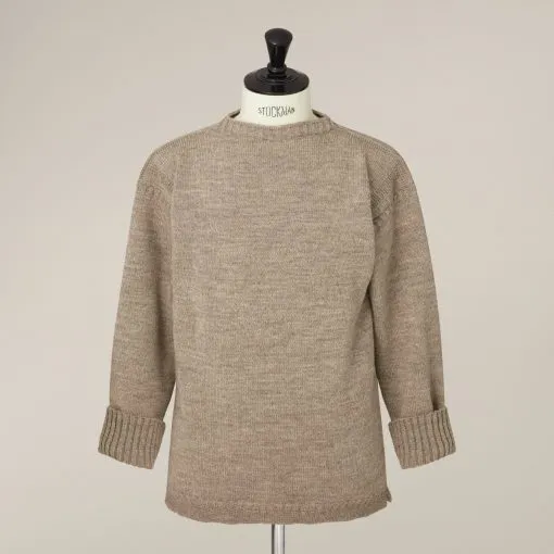 Guernsey Fisherman’s Wool Sweater - Natural