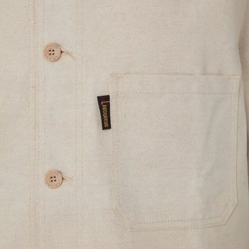 Le Laboureur Craftman Linen Jacket – Sand