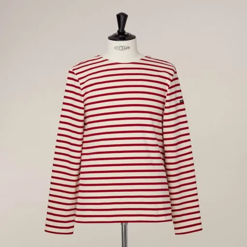 Meridien Cotton Sweater - Sand/Red