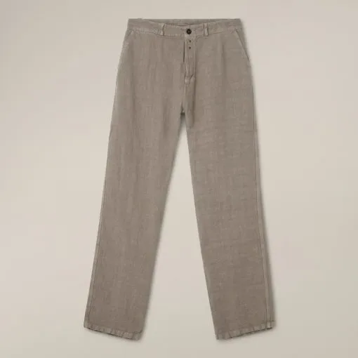 Vetra Heavy Linen Craftman Pants – Natural Grey