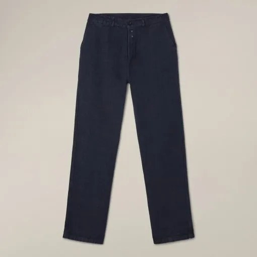 Vetra Heavy Linen Craftman Pants – Navy