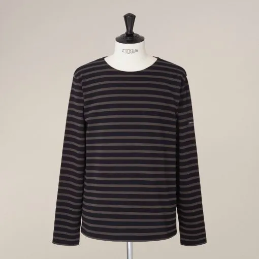 Meridien Cotton Sweater - Black/Brown
