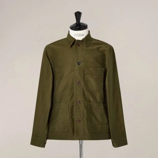 L’Usine Bleue Moleskin Work Jacket - Khaki