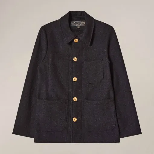 Le Laboureur Woolen Jacket BLACK