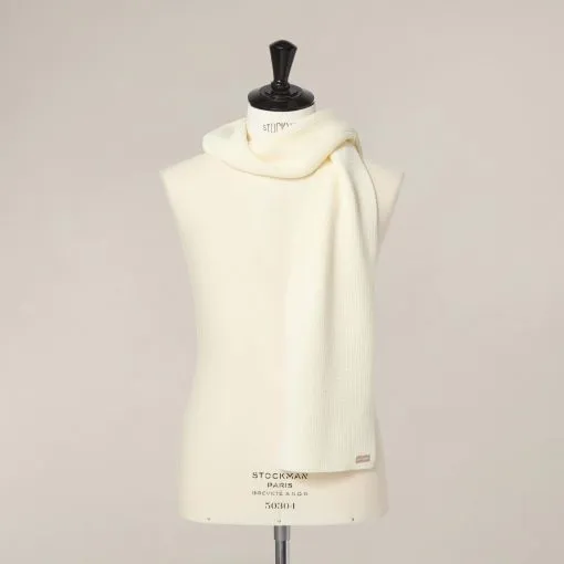 St James Scarf Purl-Knitted Merino Wool