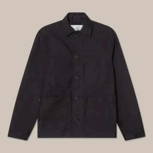 L’Usine Bleue Moleskin Work Jacket - Black