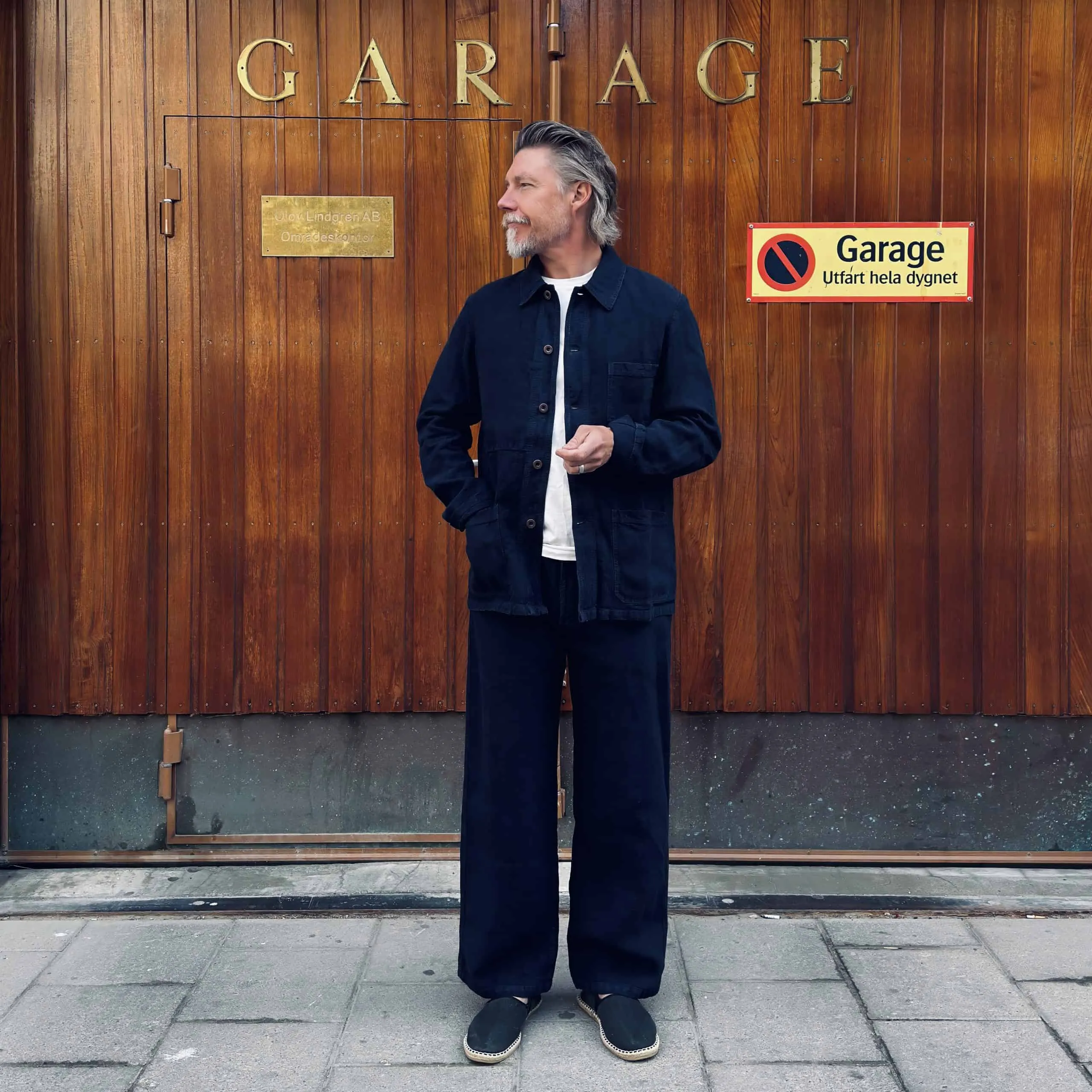 Vetra Heavy Linen Craftman Pants – Navy - Image 2