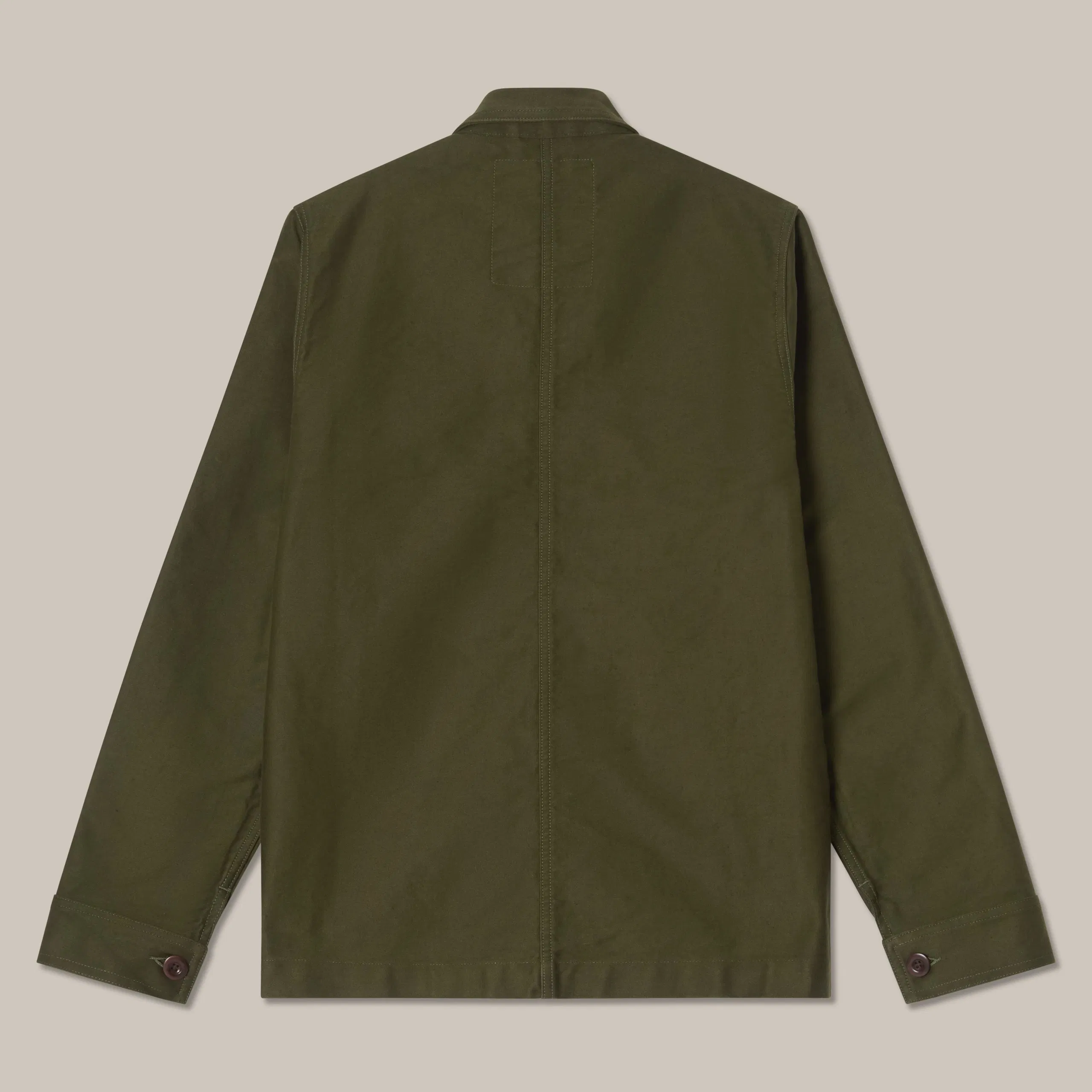 L’Usine Bleue Moleskin Work Jacket - Khaki - Image 3