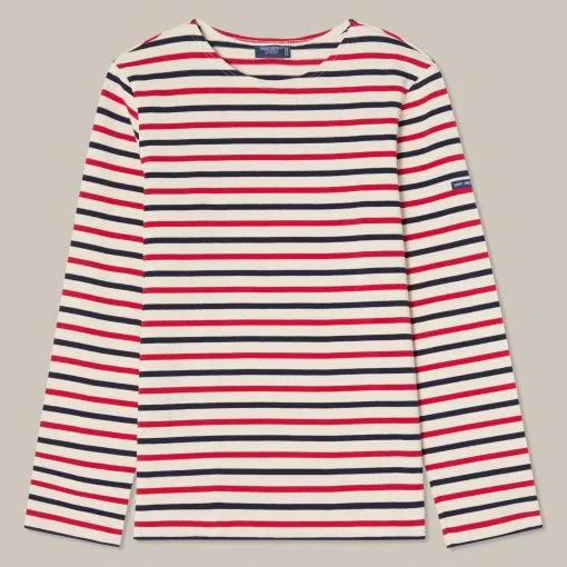 Saint James Meridien Cotton Sweater Tricolor