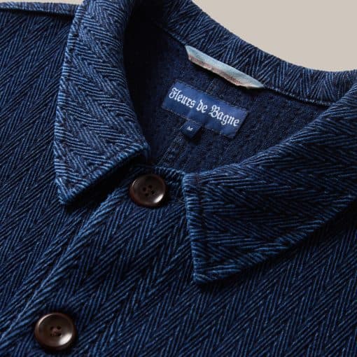 HBT 14oz Sashiko Indigo Jacket - L'Usine Bleue