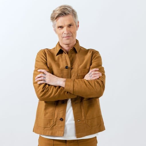 L'Usine Bleue Moleskin Work Jacket - Brown - L'Usine Bleue